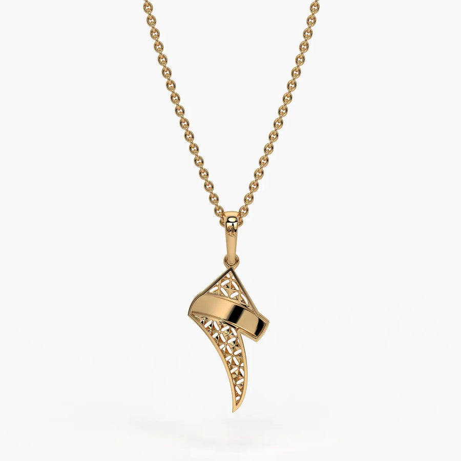 Abstract Twist Drop Pendant