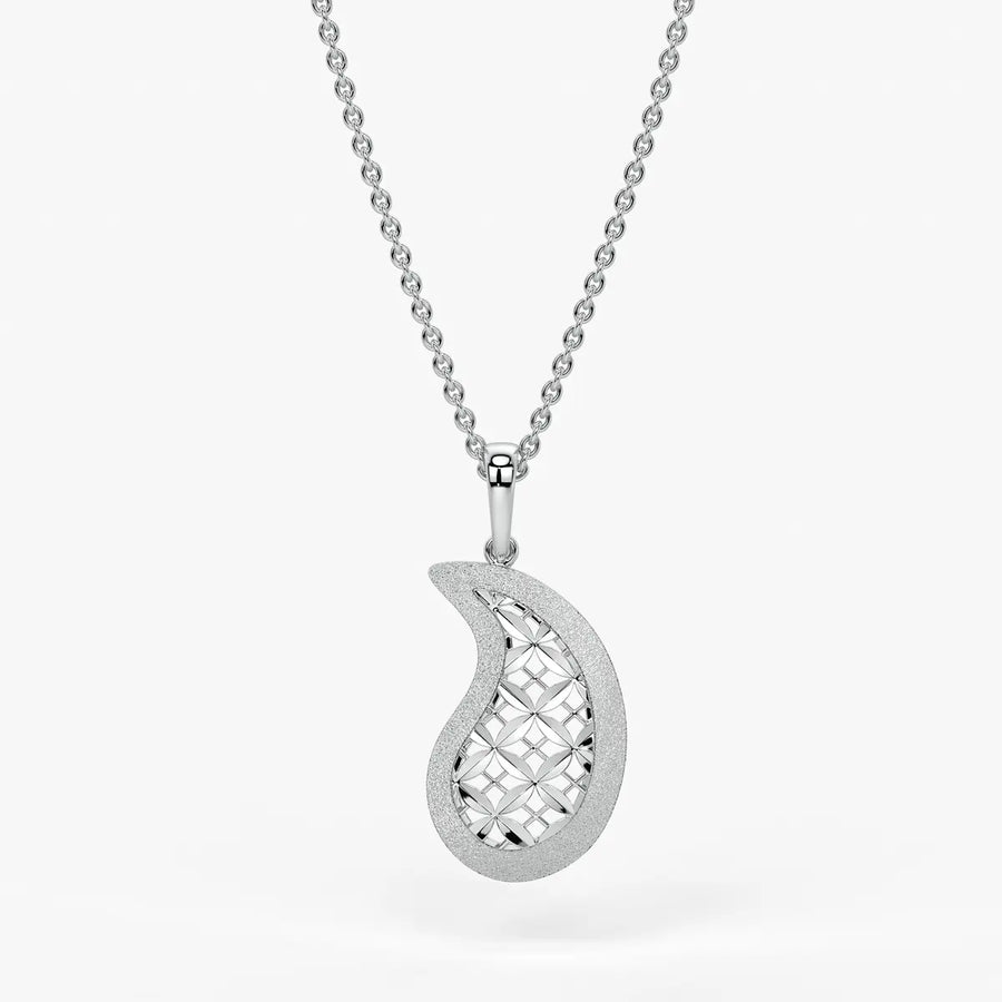 Floral Paisley Drop Pendant