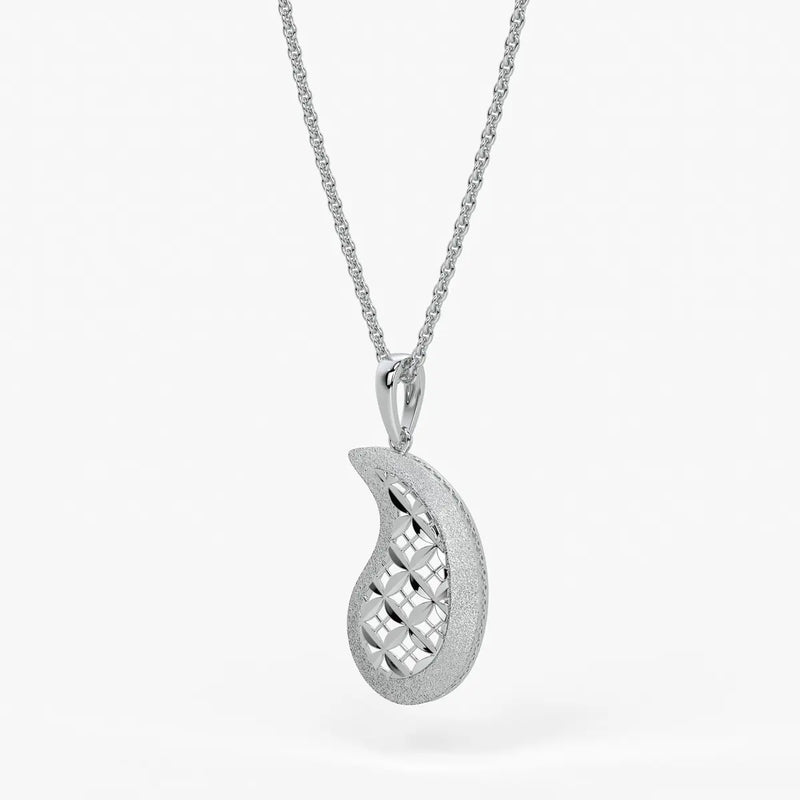 Floral Paisley Drop Pendant