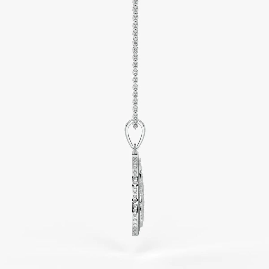 Floral Paisley Drop Pendant