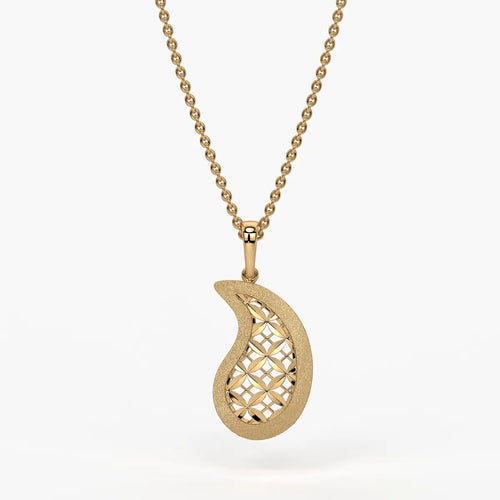 Floral Paisley Drop Pendant