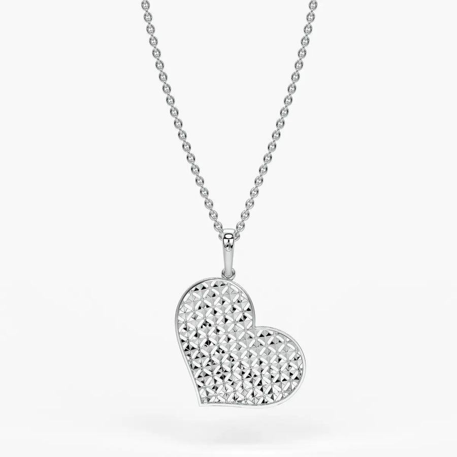 Lattice Heart Charm Pendant