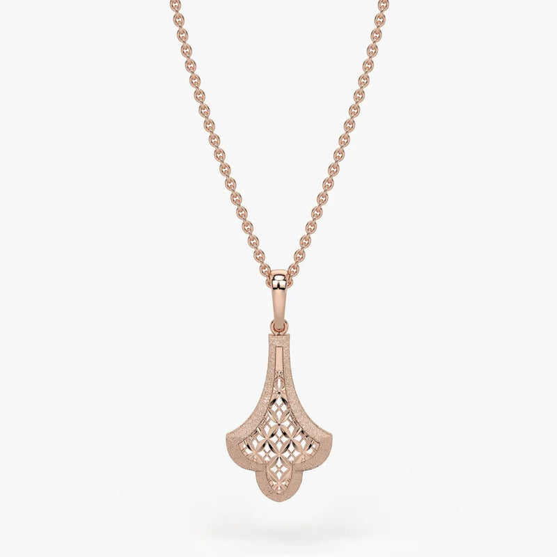 Zarelle Filigree Crest Pendant