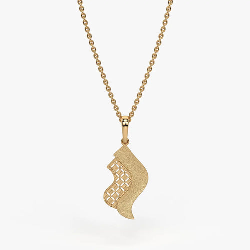 Serpentine Aura Wave Pendant