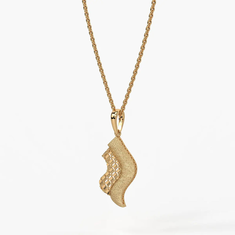 Serpentine Aura Wave Pendant