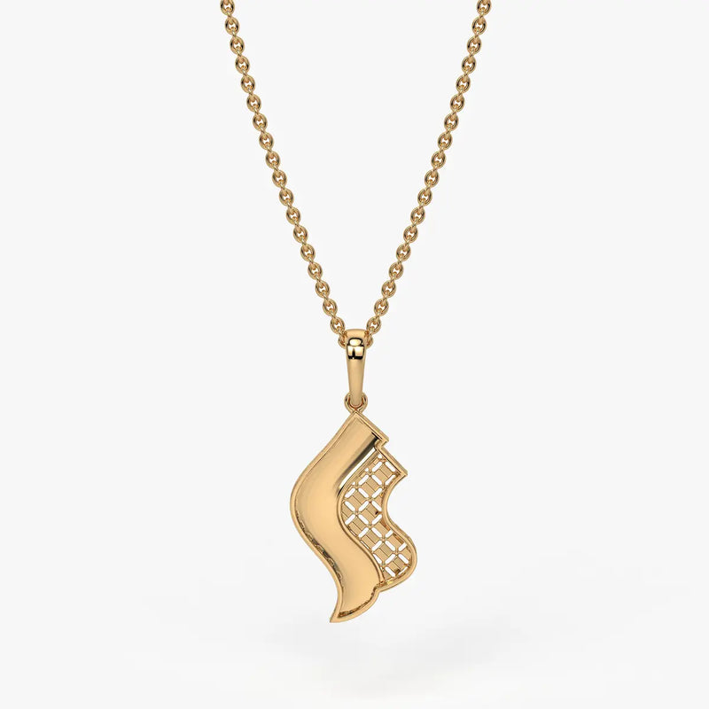 Serpentine Aura Wave Pendant