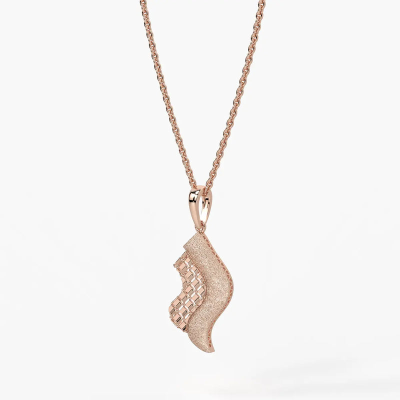 Serpentine Aura Wave Pendant