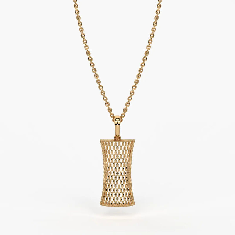 Lattera Weave Drop Pendant