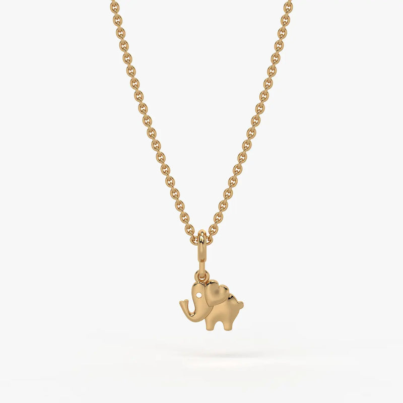 Elluri Kids Elephant Charm Pendant