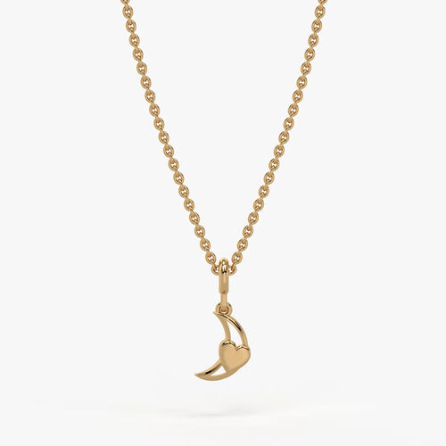 Moonlet Heart Kids Charm Pendant