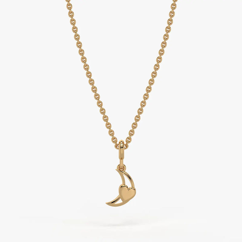 Moonlet Heart Kids Charm Pendant