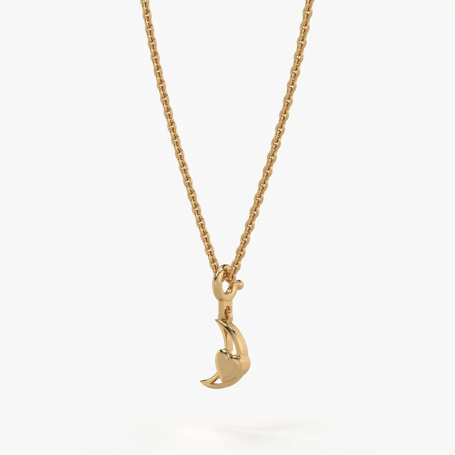 Moonlet Heart Kids Charm Pendant