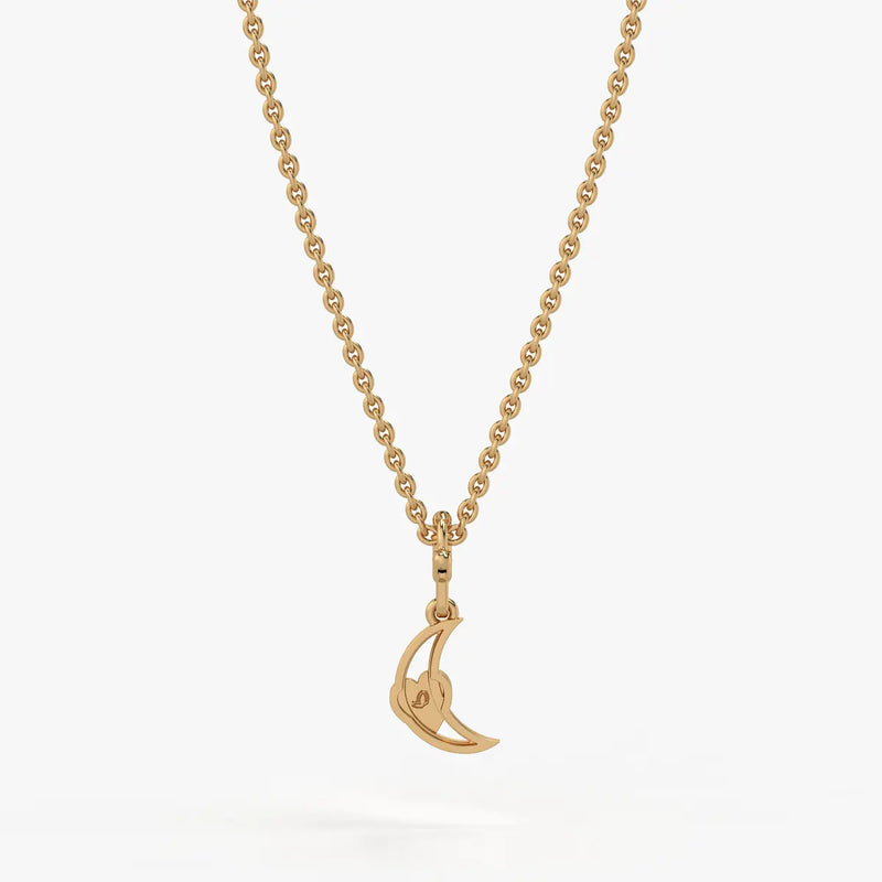 Moonlet Heart Kids Charm Pendant