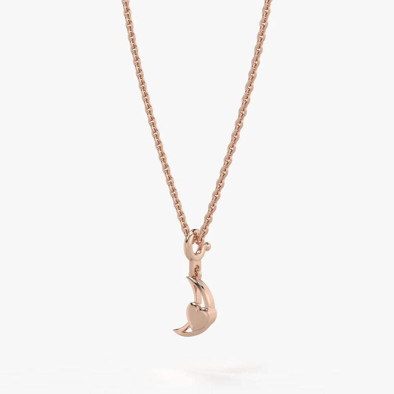 Moonlet Heart Kids Charm Pendant