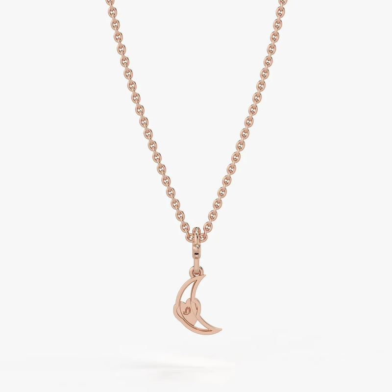 Moonlet Heart Kids Charm Pendant