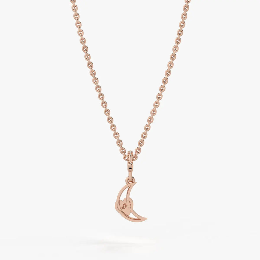 Moonlet Heart Kids Charm Pendant