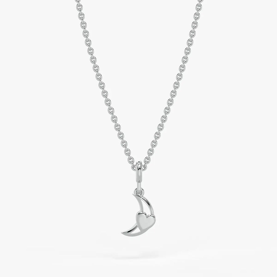 Moonlet Heart Kids Charm Pendant