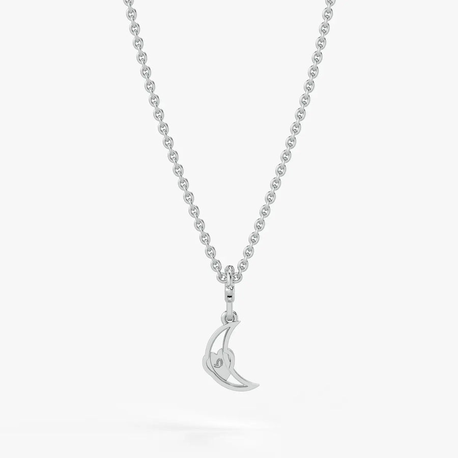 Moonlet Heart Kids Charm Pendant