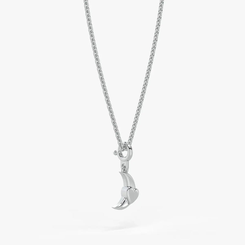 Moonlet Heart Kids Charm Pendant