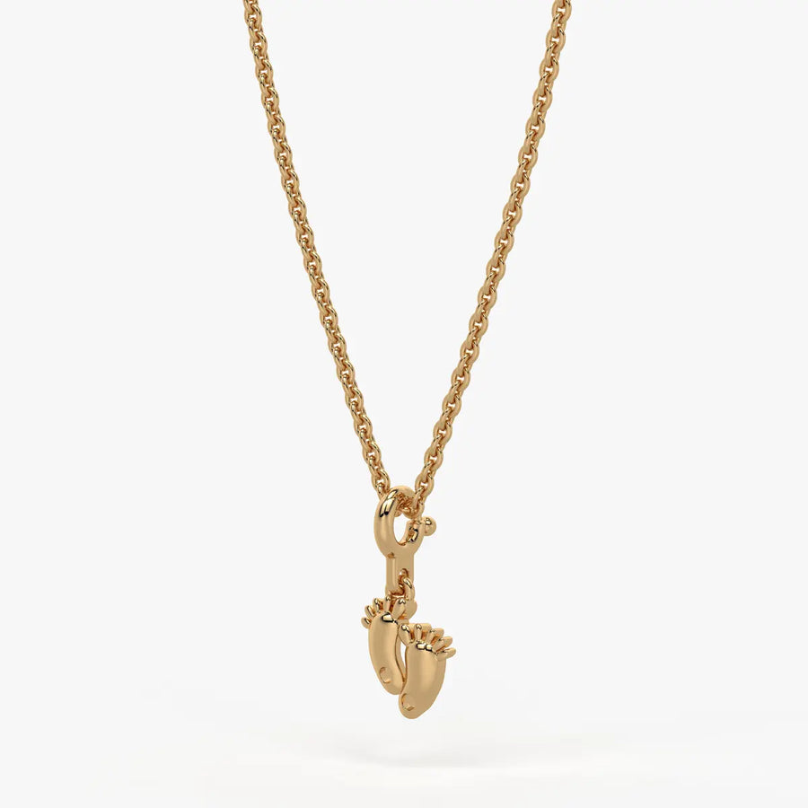 TinyTreads Kids Footprint Charm Pendant