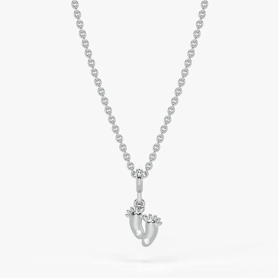 TinyTreads Kids Footprint Charm Pendant