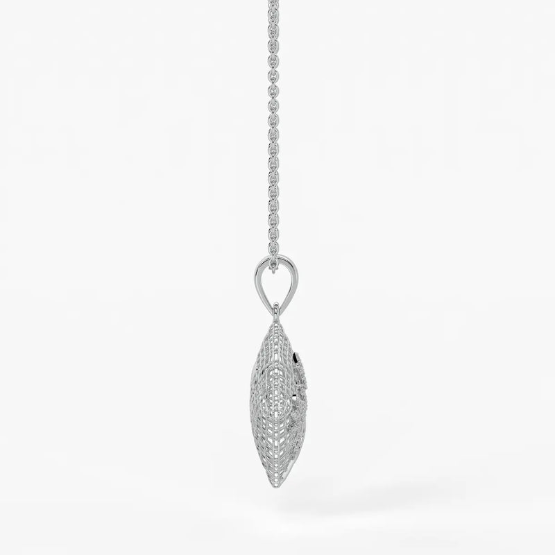 Floravelle Diamond Lattice Bloom Pendant