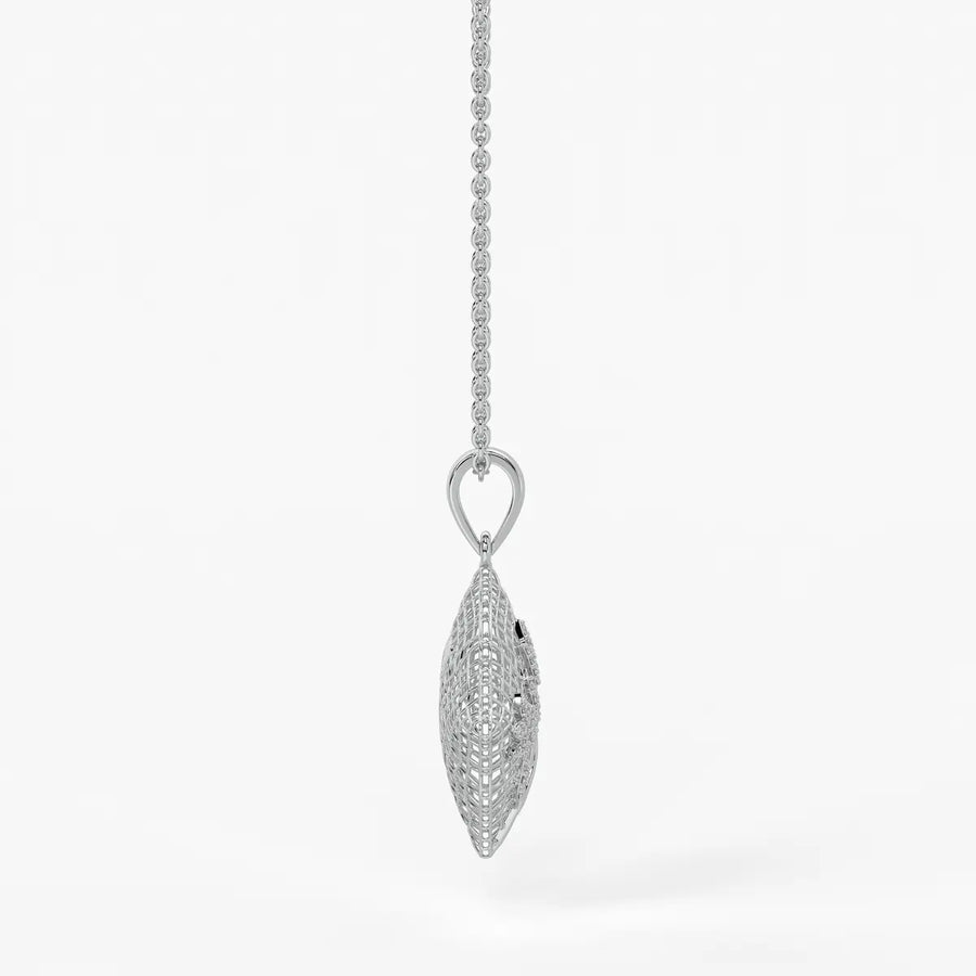Floravelle Diamond Lattice Bloom Pendant
