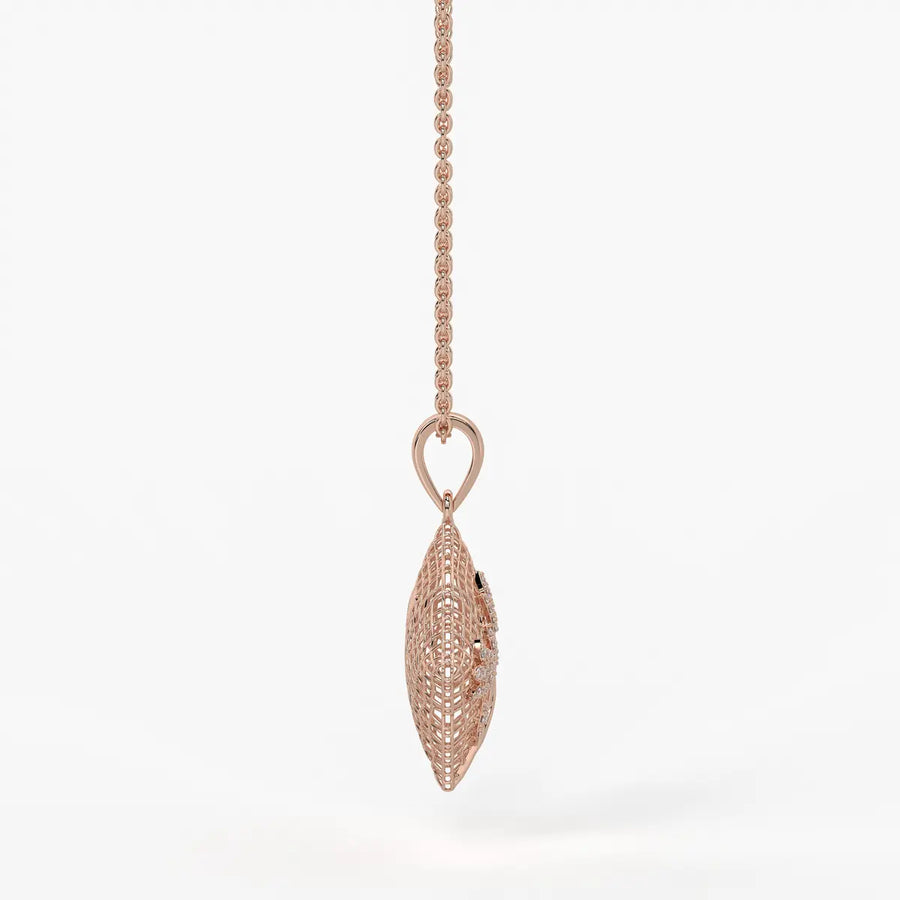 Floravelle Diamond Lattice Bloom Pendant