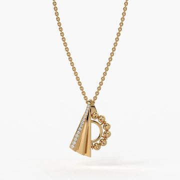 Ananya Radiant Fan Bead Pendant