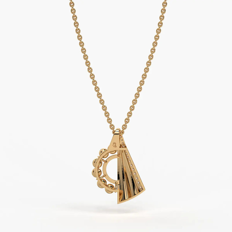 Ananya Radiant Fan Bead Pendant