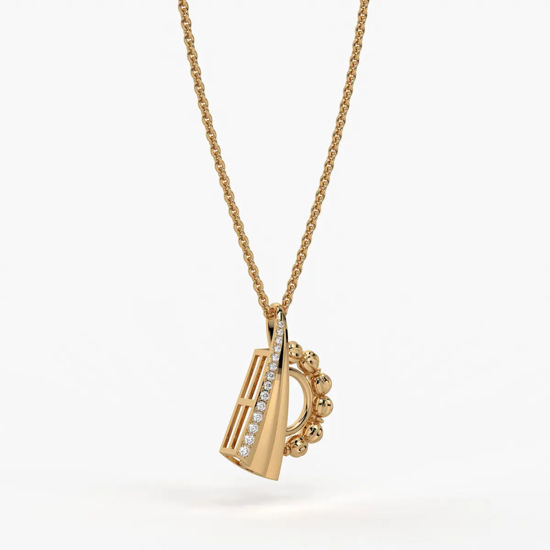 Ananya Radiant Fan Bead Pendant