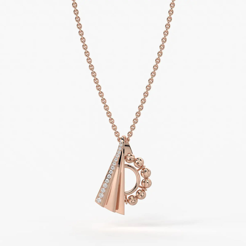 Ananya Radiant Fan Bead Pendant