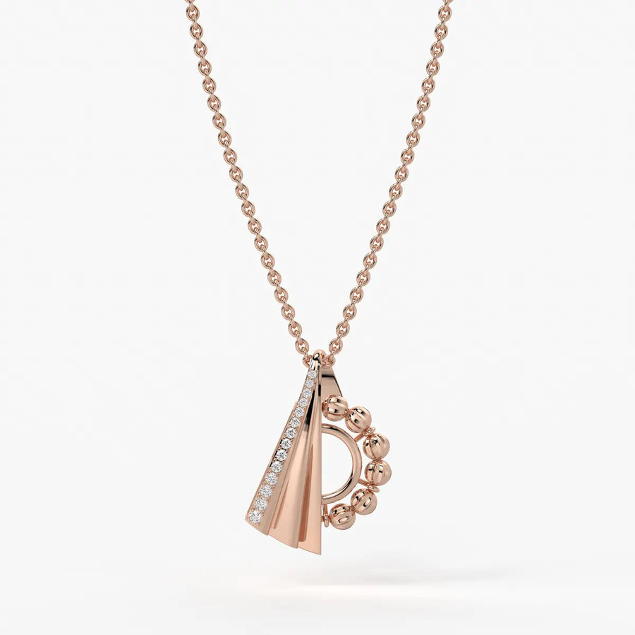 Ananya Radiant Fan Bead Pendant