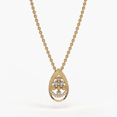Samaira Teardrop Blossom Pendant