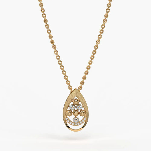 Samaira Teardrop Blossom Pendant