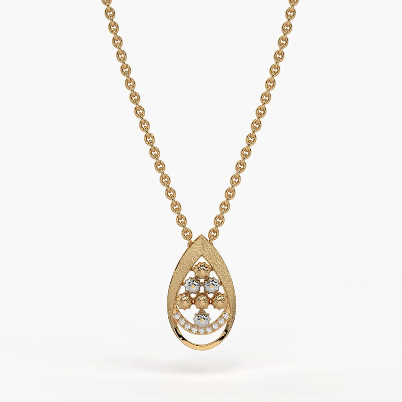 Samaira Teardrop Blossom Pendant