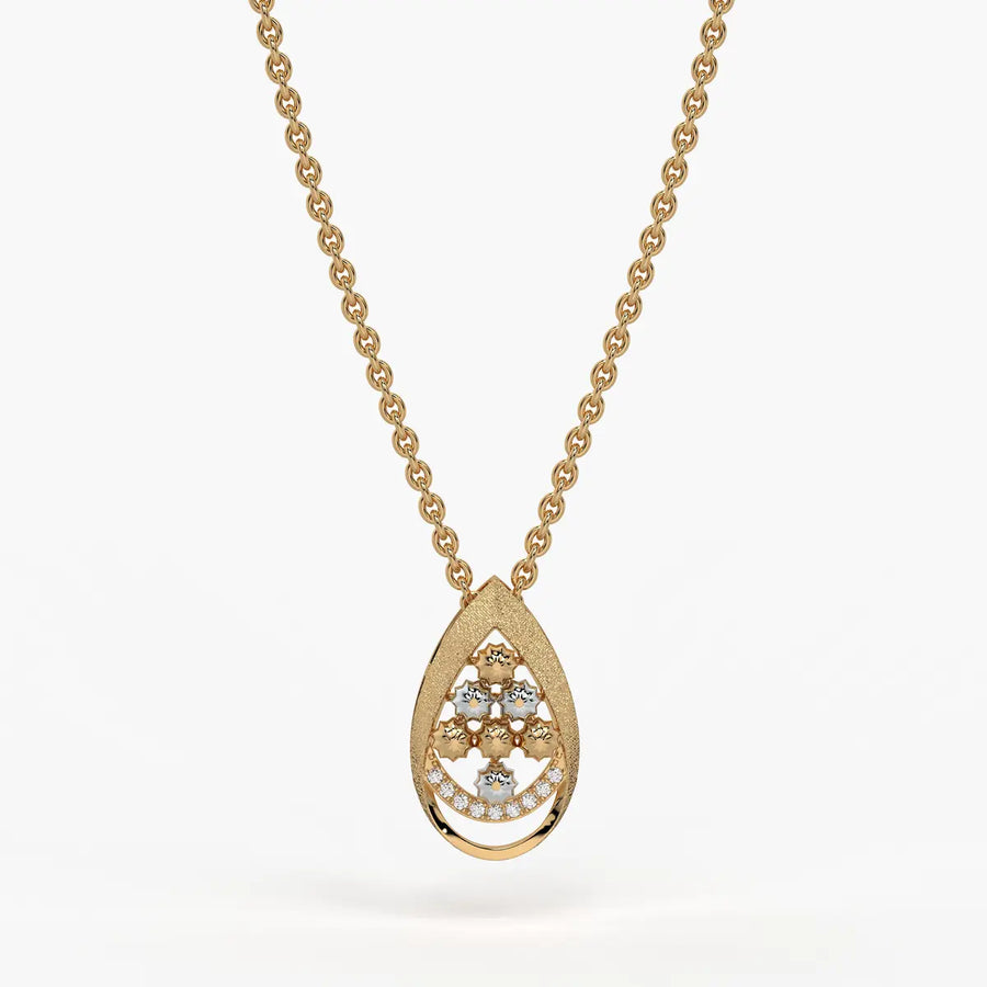 Samaira Teardrop Blossom Pendant
