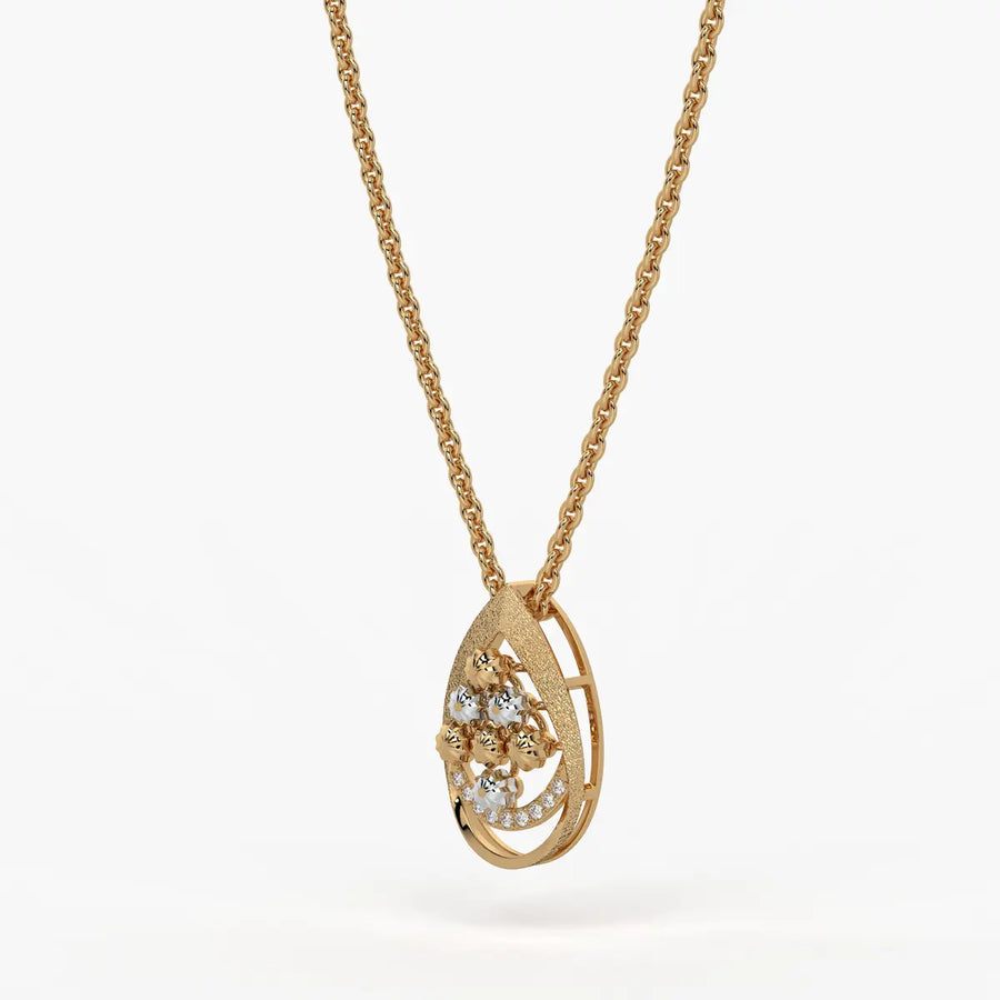 Samaira Teardrop Blossom Pendant