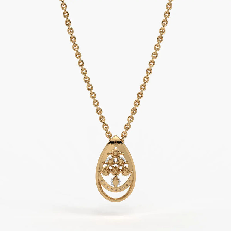 Samaira Teardrop Blossom Pendant