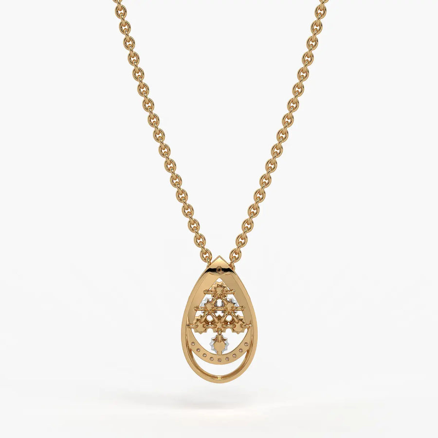 Samaira Teardrop Blossom Pendant