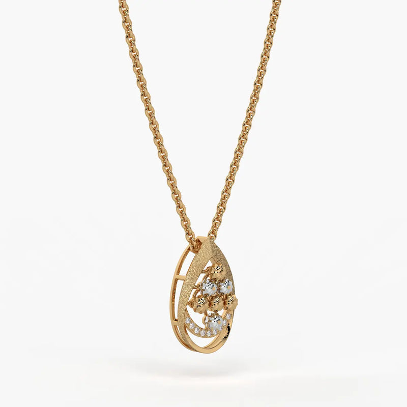 Samaira Teardrop Blossom Pendant