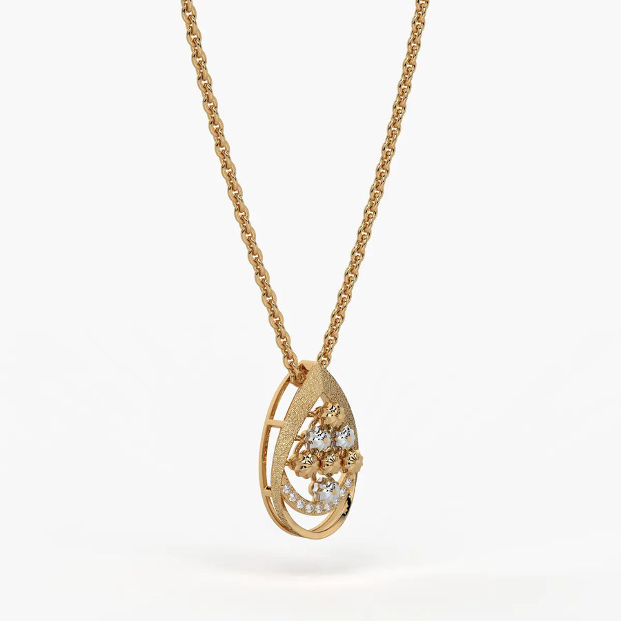 Samaira Teardrop Blossom Pendant