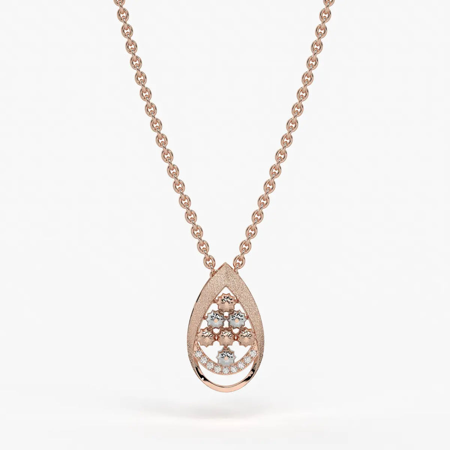Samaira Teardrop Blossom Pendant