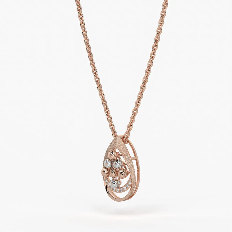 Samaira Teardrop Blossom Pendant