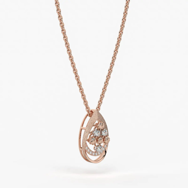 Samaira Teardrop Blossom Pendant
