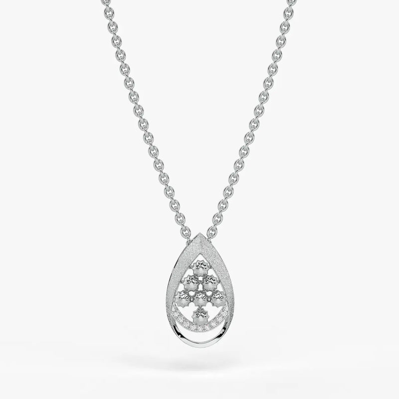 Samaira Teardrop Blossom Pendant