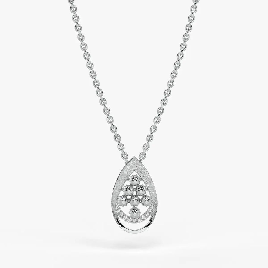 Samaira Teardrop Blossom Pendant
