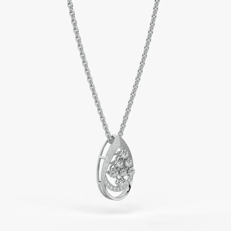 Samaira Teardrop Blossom Pendant