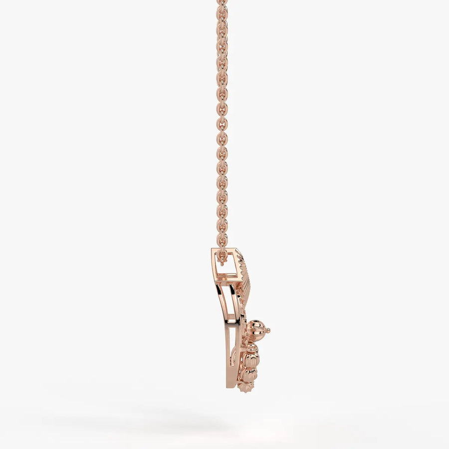 Reeva Diamond Halo Bead Pendant