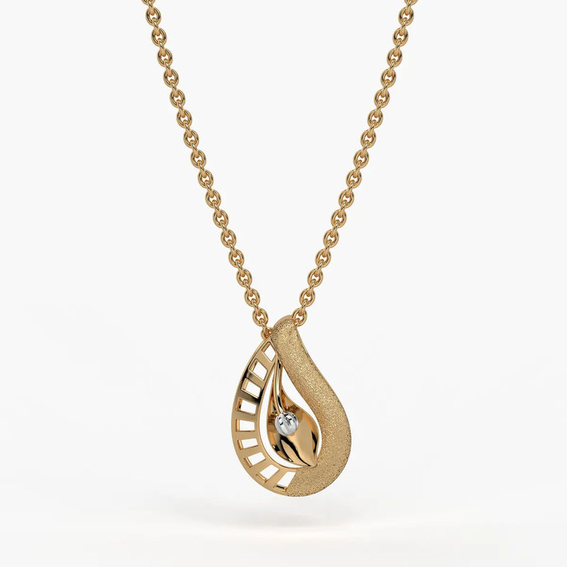 Prisha Paisley Dewdrop Pendant